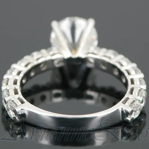 14K White Solid Gold Diamond Bridal Ring Set 8.52 Ctw