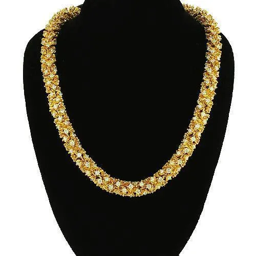 14k Yellow Gold Mens Fancy Diamond Chain 43.00 Ctw