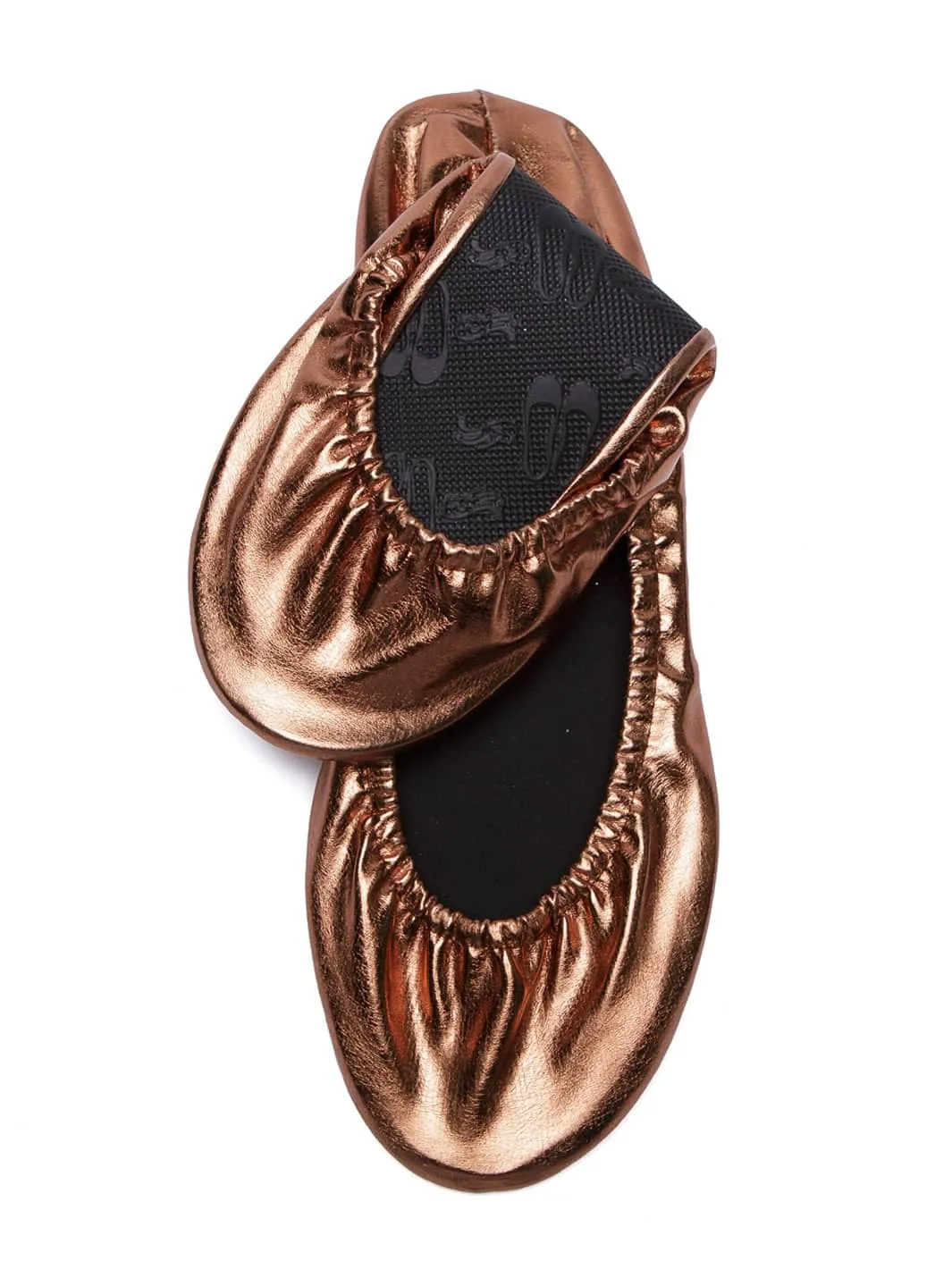 20 Pairs of Rose Gold Rescue Flats (ROSE GOLD Display Box)