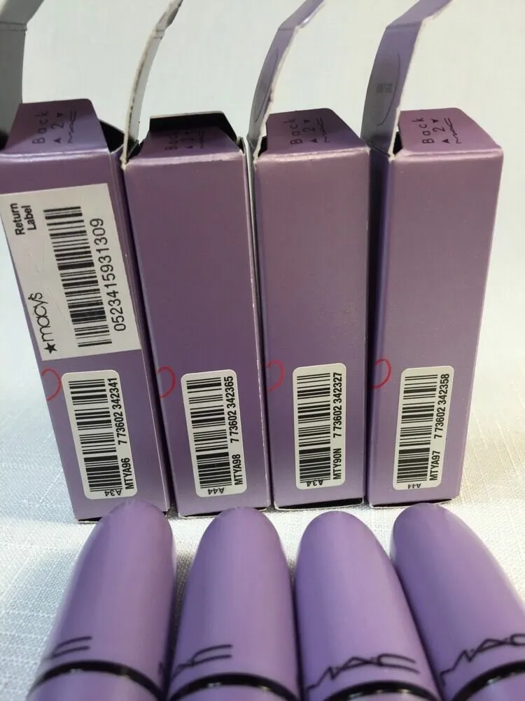 4 BNIB MAC Kelly Osbourne Lipsticks Dodgy Girl Riot House Yum Yum Strip Poker