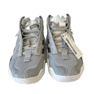 Adidas Girls Gray Baske Sneakers size: 6.5 Youth / 8 Women's