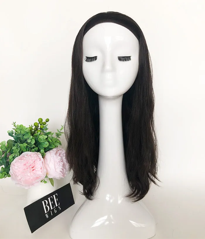 Band Fall Wig with Wave Hair Natural Color Wig