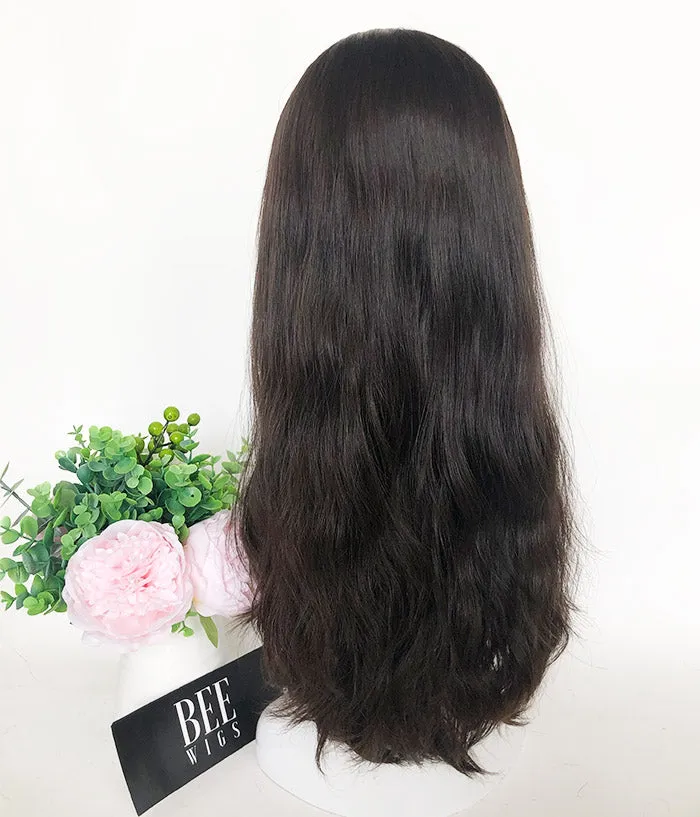 Band Fall Wig with Wave Hair Natural Color Wig