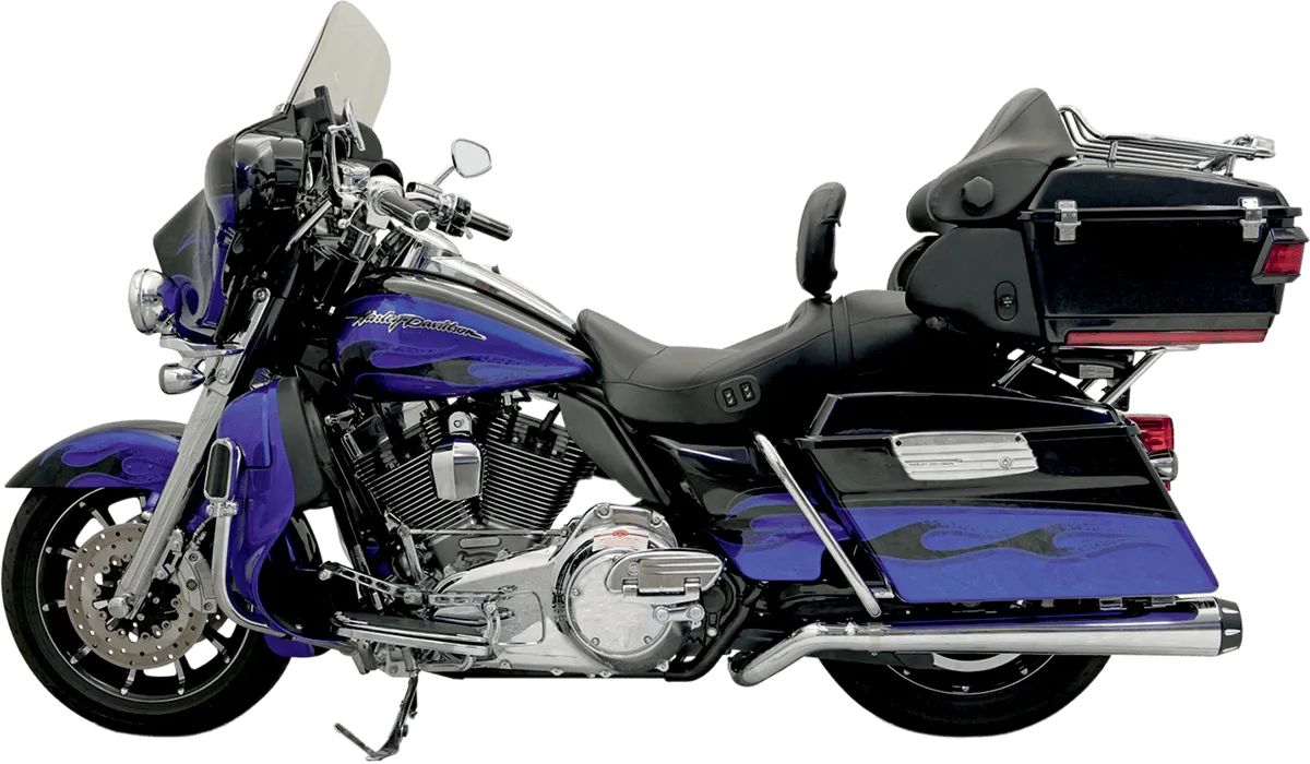 Bassani Manufacturing 1F49R Pseudo Left Side Megaphone Muffler - Chrome