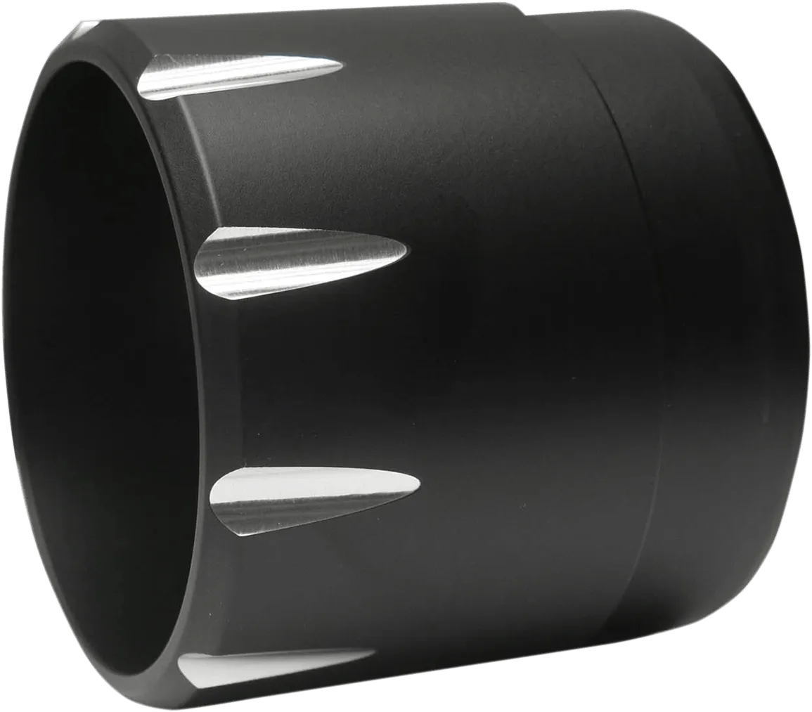 Bassani Manufacturing 1F742B 4in. Quick Change Series Slip-Ons - Black