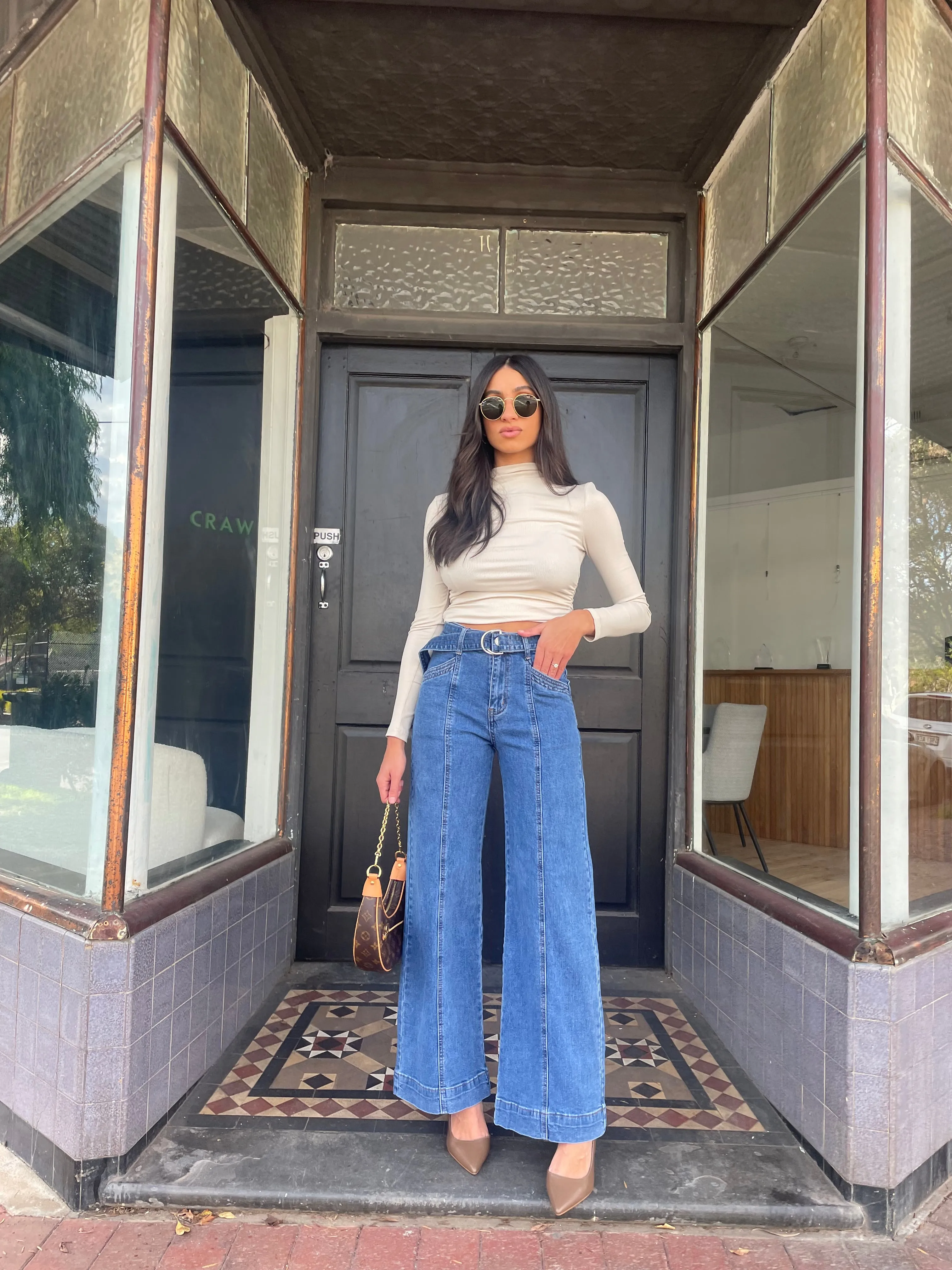Blake High Rise Jean (Mid Blue)