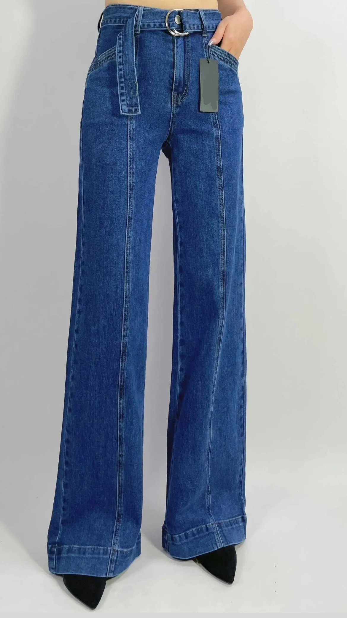 Blake High Rise Jean (Mid Blue)