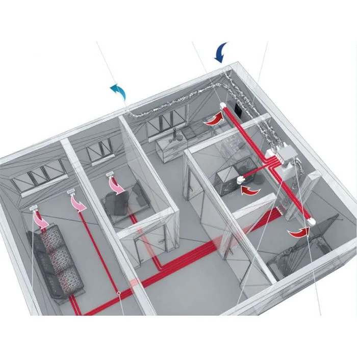 Blauberg EC-SB-250-HK4 Komfort 4-Bed House, Complete Vertical MVHR Heat Recovery Ventilation Kit