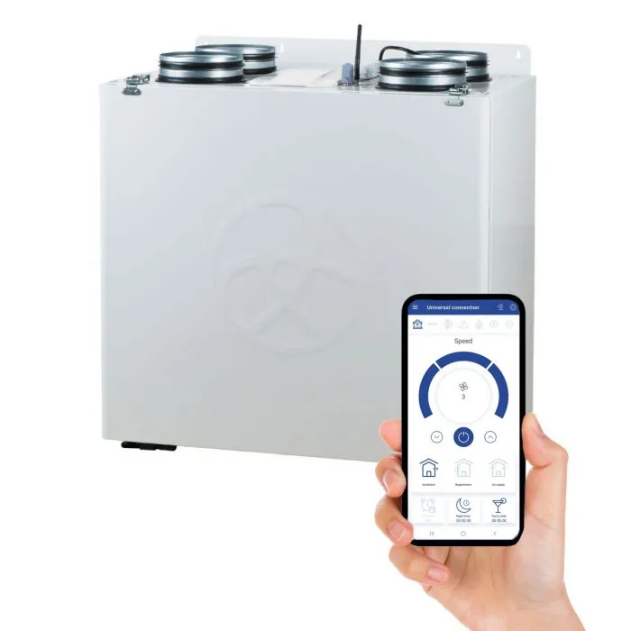 Blauberg EC-SB-550-HK4 Komfort 4-Bed House, Complete Vertical MVHR Heat Recovery Ventilation Kit