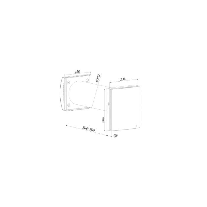 Blauberg VENTO-DUO-AIR-GRY Vento Duo-Air Decentralised Single Room Heat Recovery Unit - WiFi - Grey Cowl