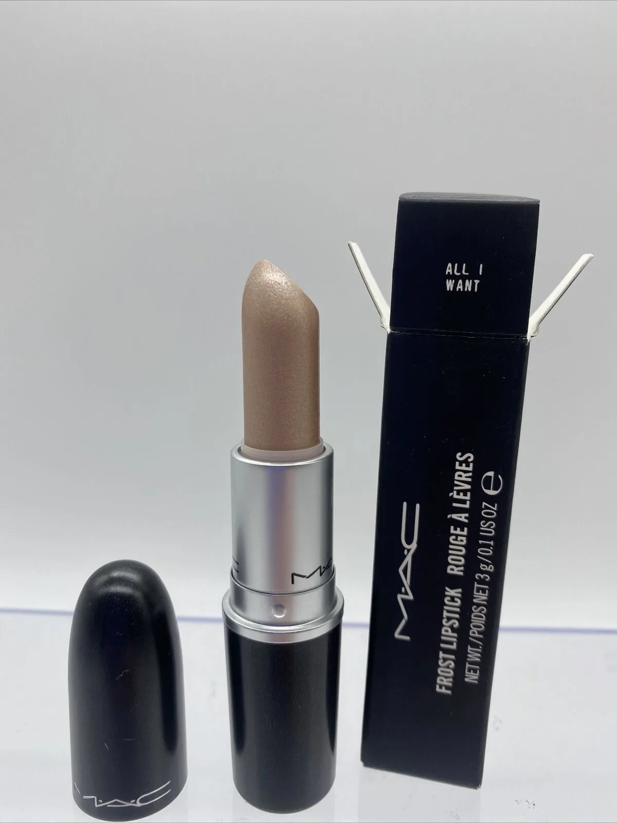 BNIB MAC All I Want Nude Frost  Lipstick Limited Edition w/receipt