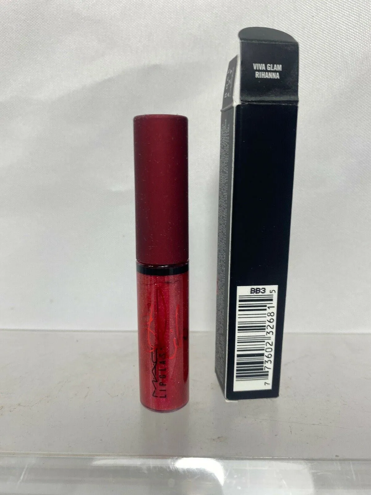 BNIB MAC Viva Glam RIHANNA Red Lipglass Limited Edition Rare