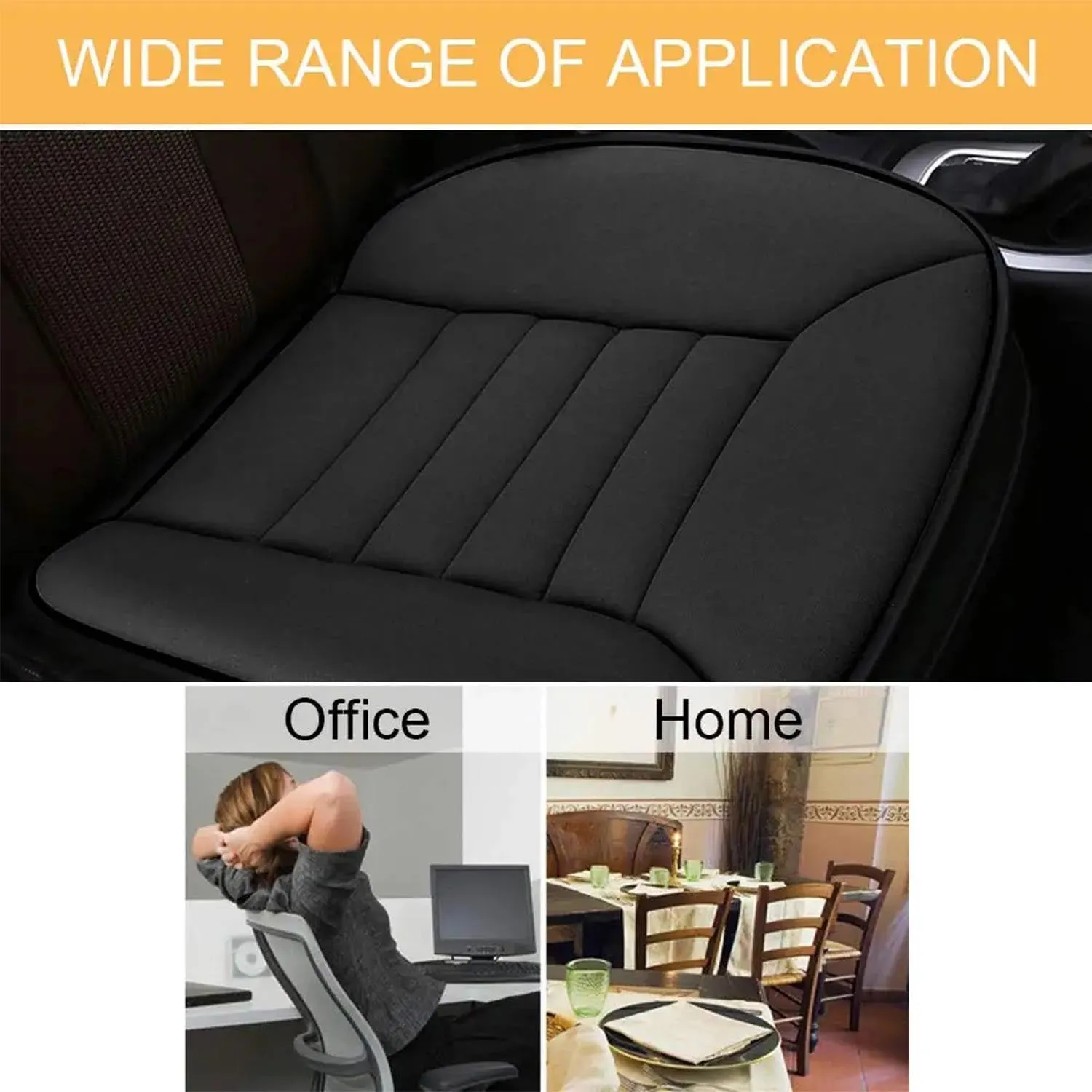 Car Seat Cushion with 1.2inch Comfort Memory Foam, Custom Fit For Your Cars, Seat Cushion for Car and Office Chair MA19989