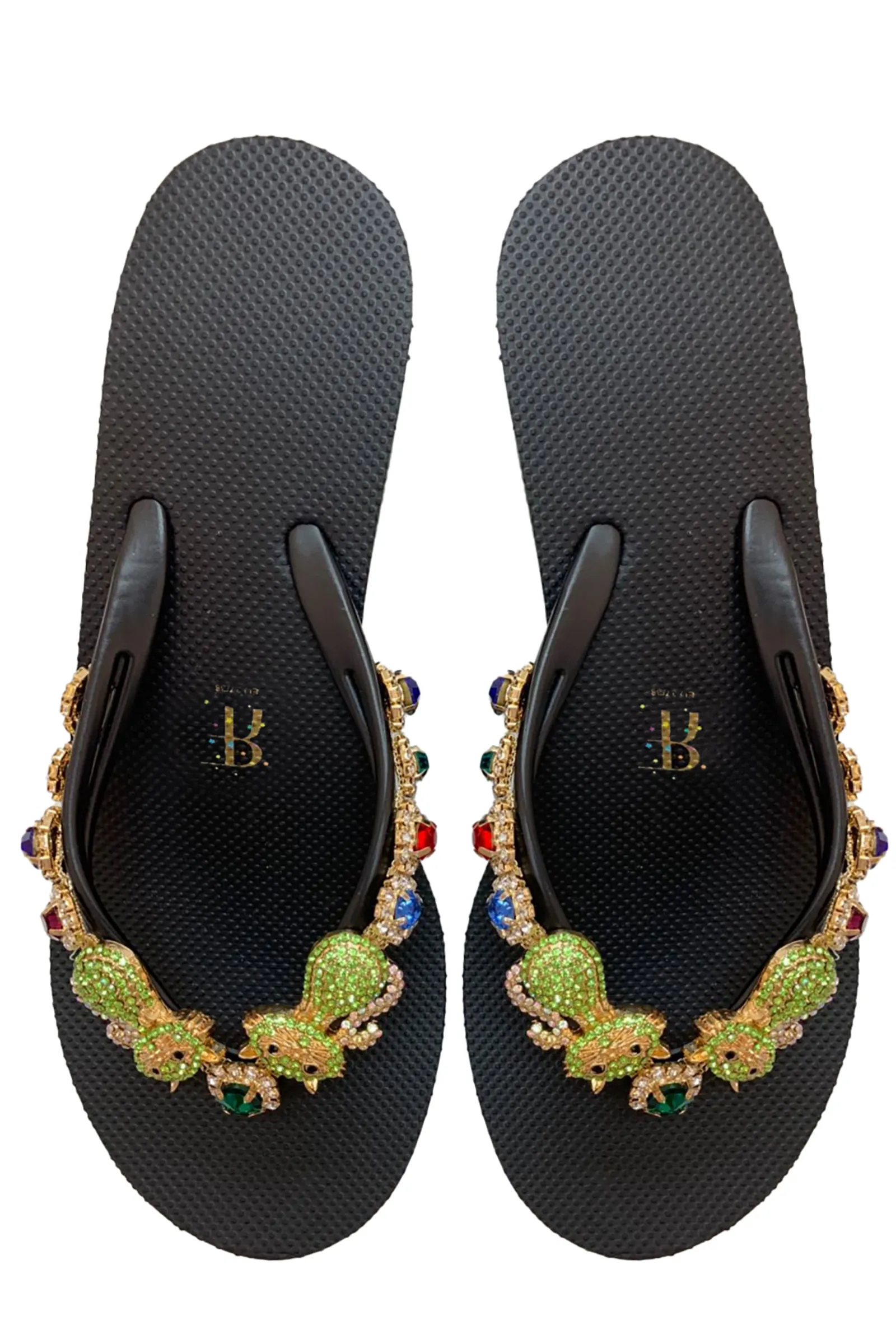 Cats Rhinestone Black High Heels