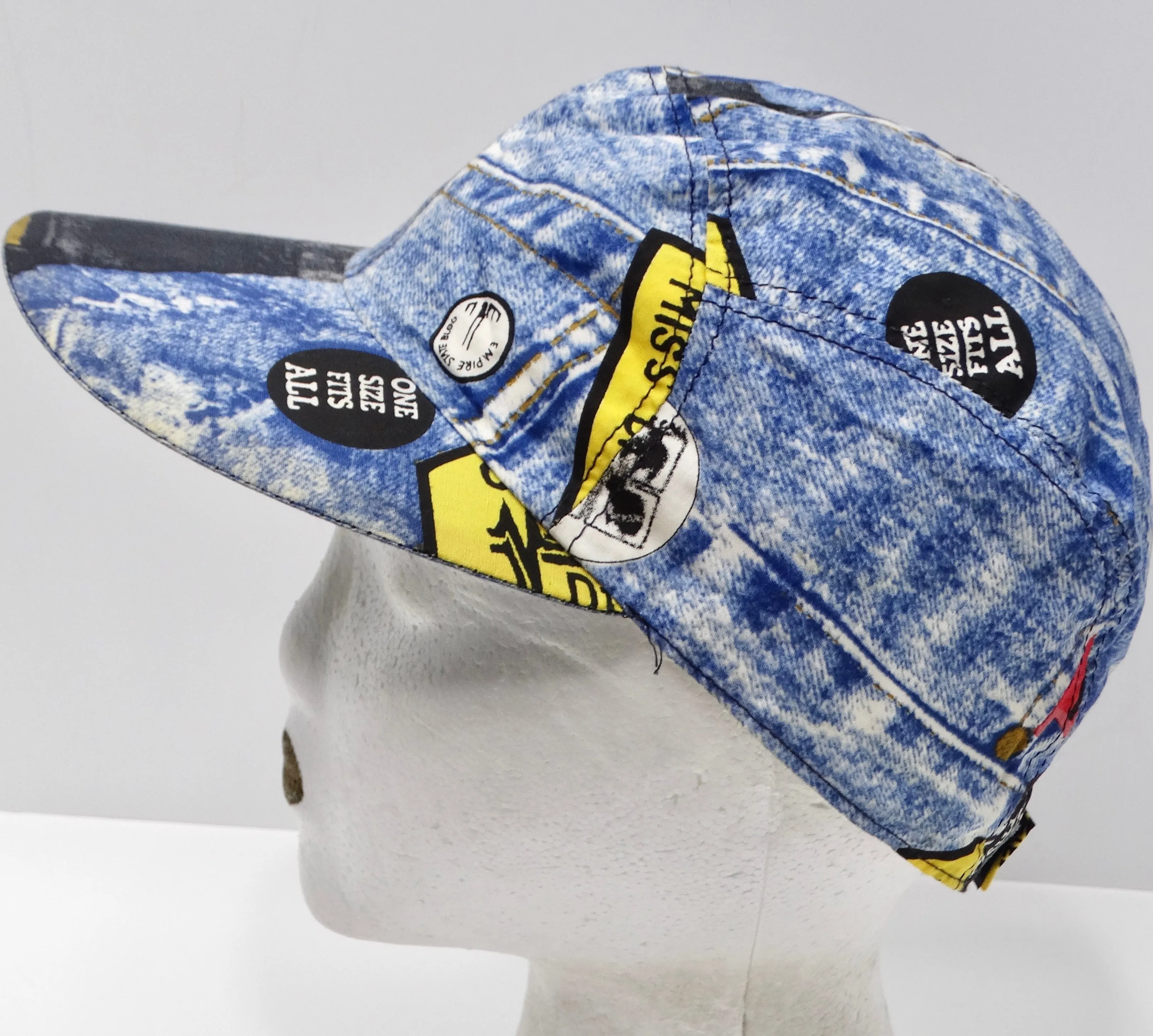 Christian Dior FW 2001 Faux Denim Hat