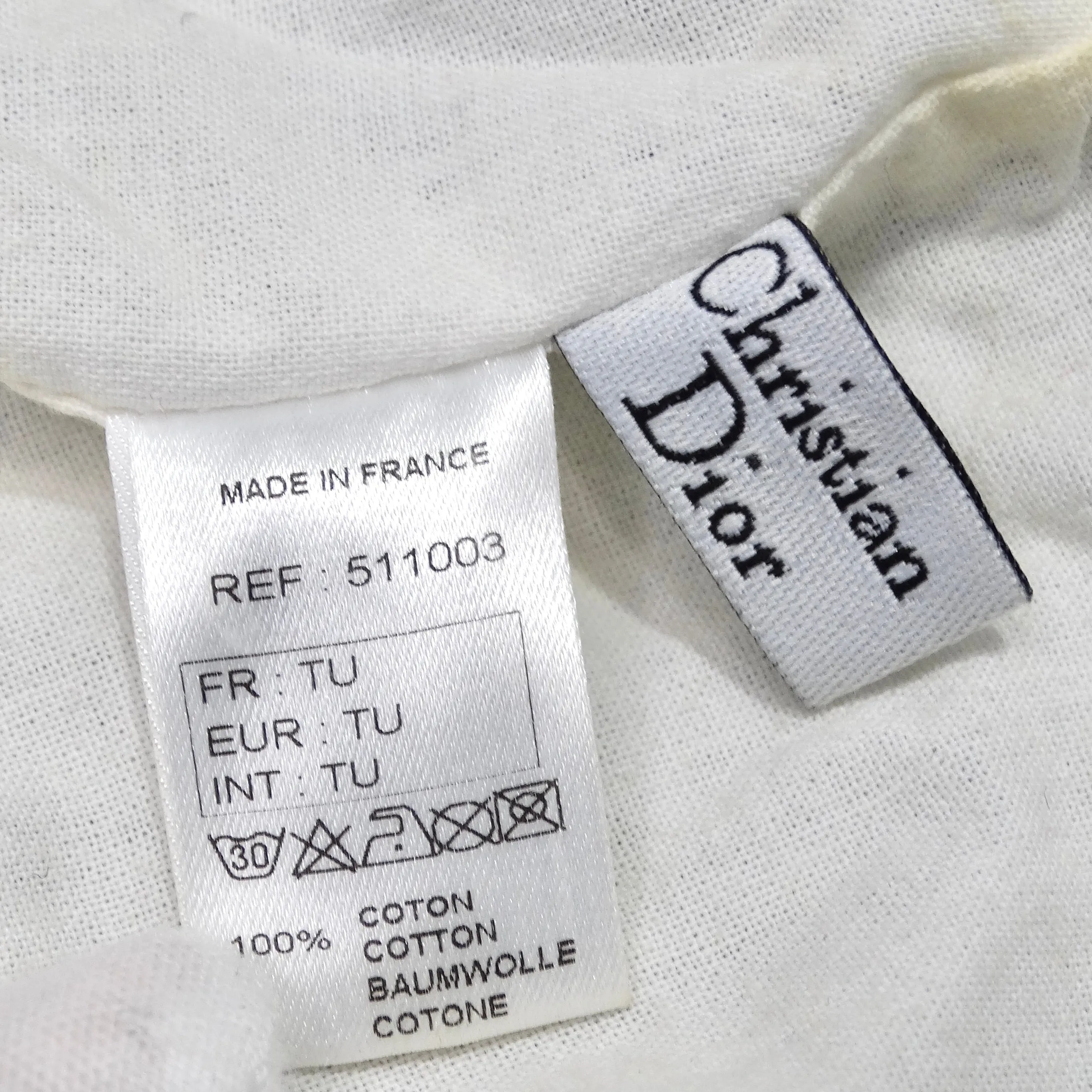 Christian Dior FW 2001 Faux Denim Hat