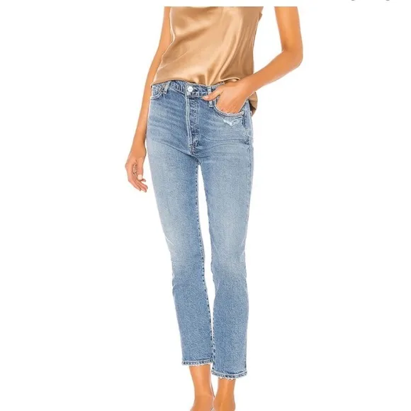 CITIZENS OF HUMANITY | Olivia Slim Ankle Jeans Light Wash Distressed Women’s 27