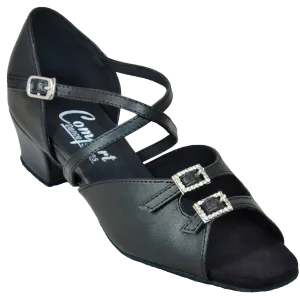 Comfort Double Buckle - Black Leather