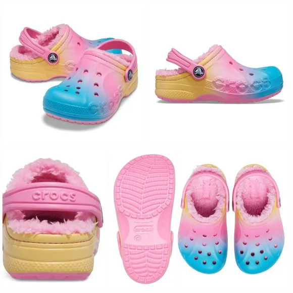 'CROCS' FUZZY LINED CLOG