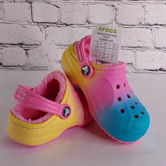 'CROCS' FUZZY LINED CLOG