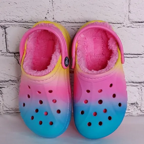 'CROCS' FUZZY LINED CLOG