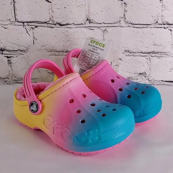'CROCS' FUZZY LINED CLOG