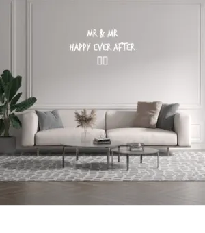 Custom text: Mr & Mr
 Happy Ever After 
 ❤️