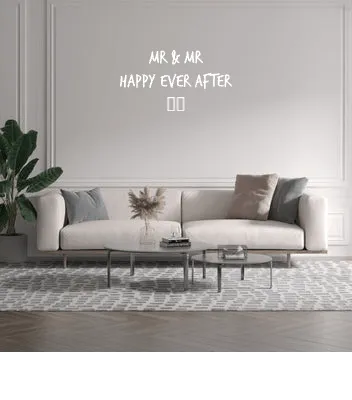 Custom text: Mr & Mr
 Happy Ever After 
 ❤️