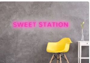Custom text: SWEET STATION