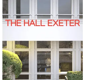 Custom text: THE HALL EXETER