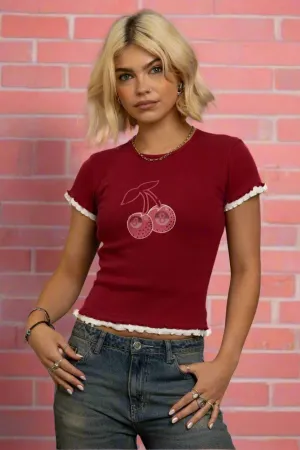 Daisy Street Double Layer Baby Tee