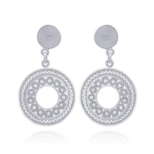 DANIELLE SILVER MEDIUM EARRINGS FILIGREE