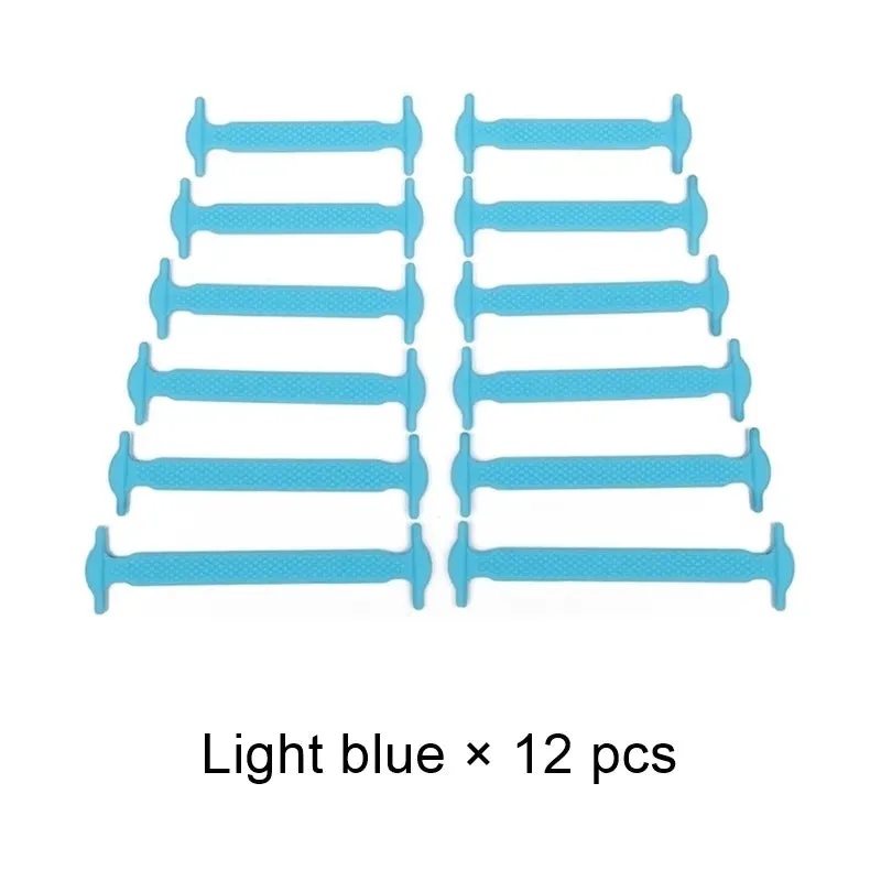 Elastic Silicone Shoelaces Fashion Unisex Athletic Non-Tie Shoe Lace Fit All Sneakers Quick Shoe Lace