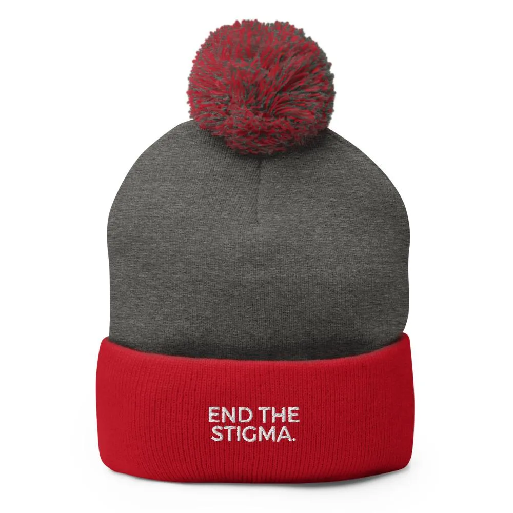 End The Stigma. Pom-Pom Beanie