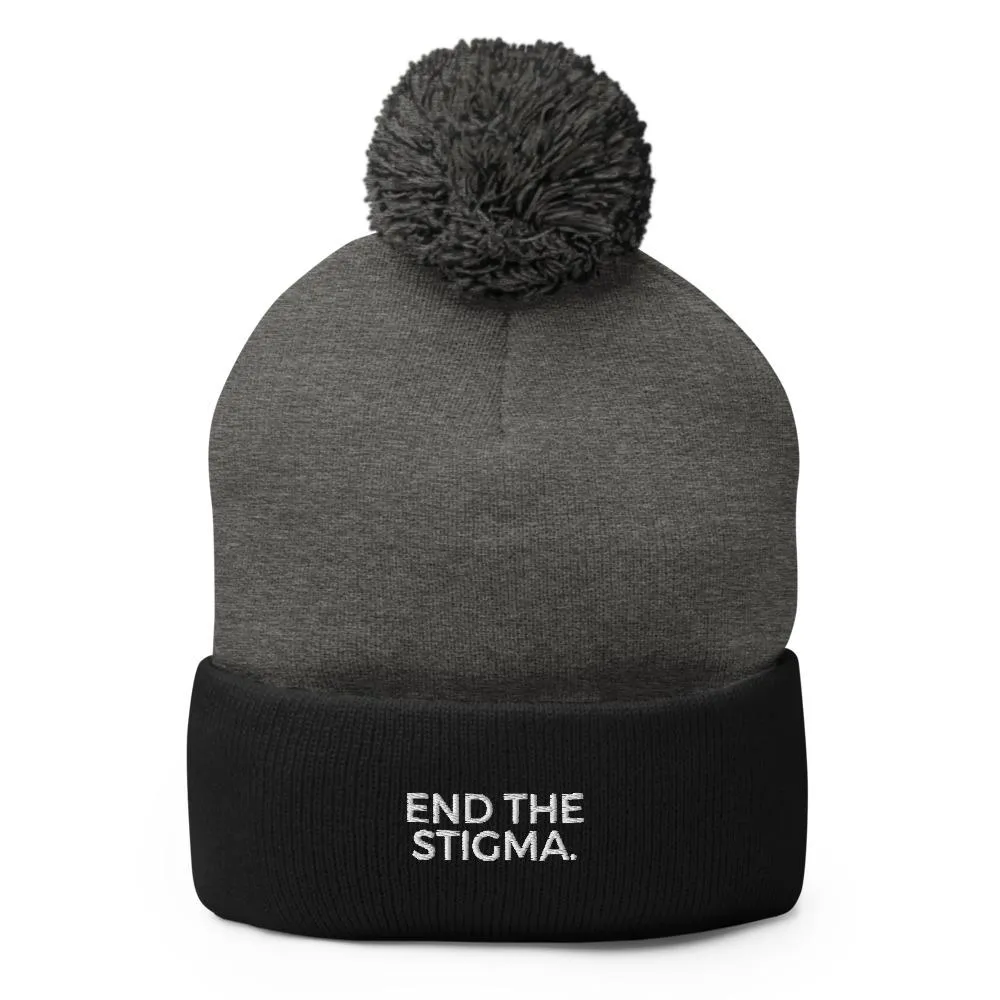 End The Stigma. Pom-Pom Beanie