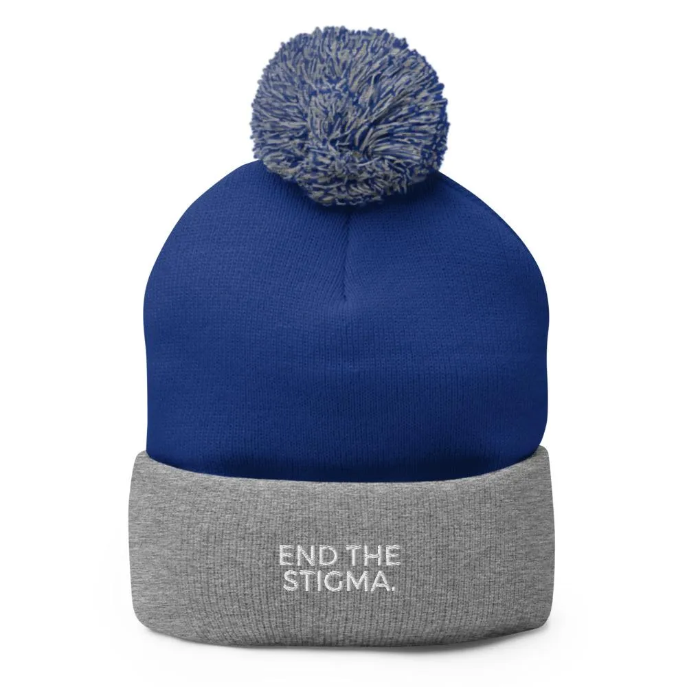 End The Stigma. Pom-Pom Beanie