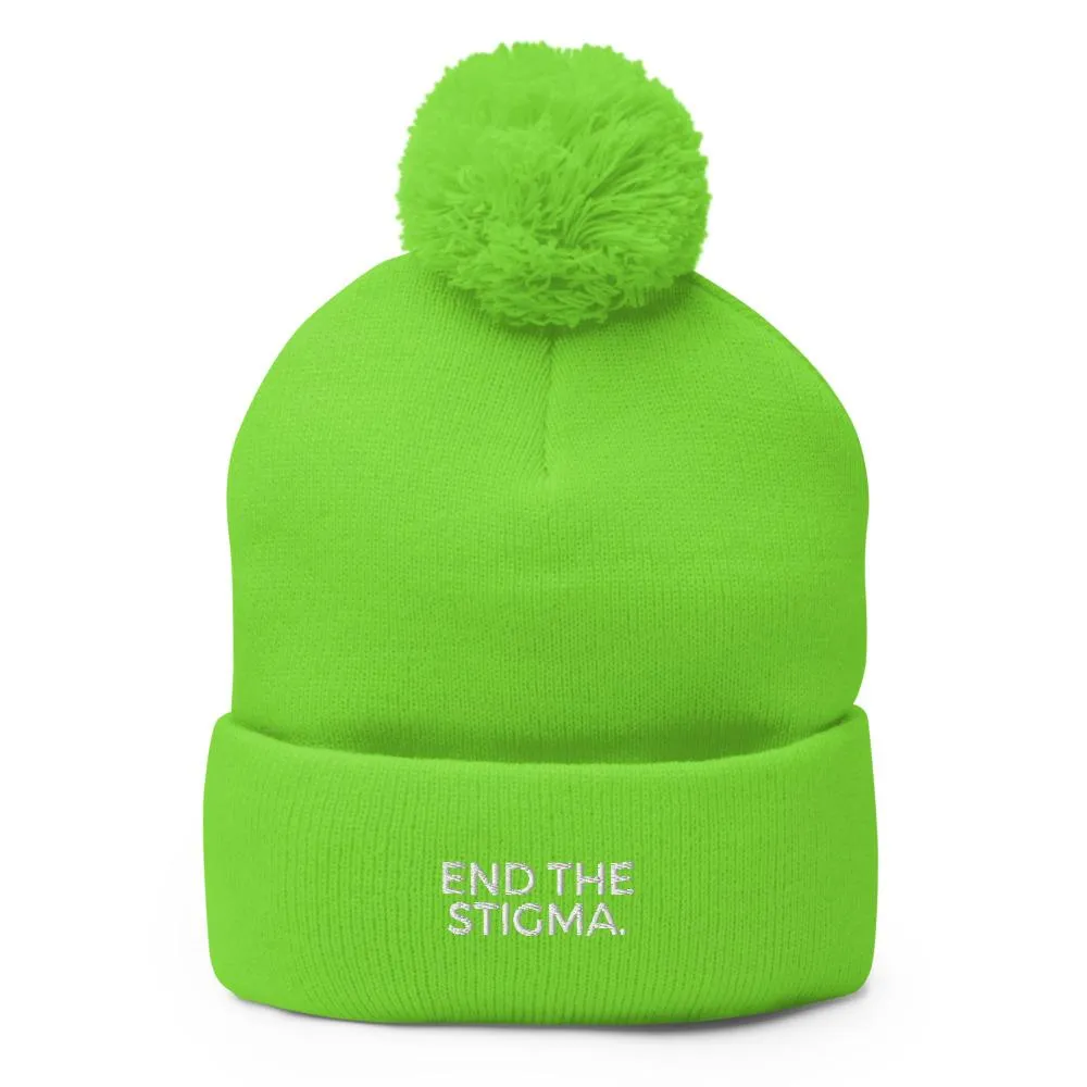End The Stigma. Pom-Pom Beanie
