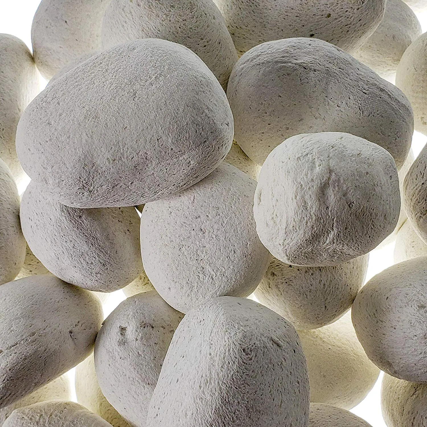 Fire Stones Smooth White 48pc