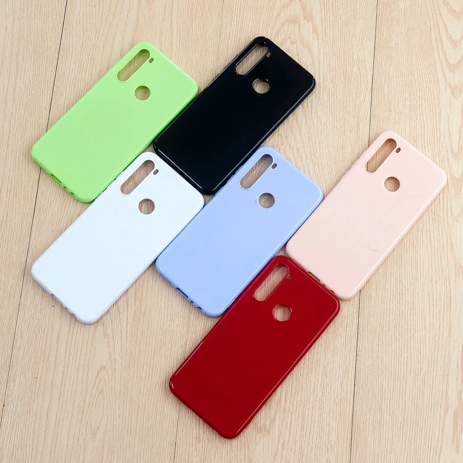 For Redmi Note 8/8 Pro Cellphone Cover Reinforced Soft TPU Phone Case Anti-scratch Full Body Protection Rose red