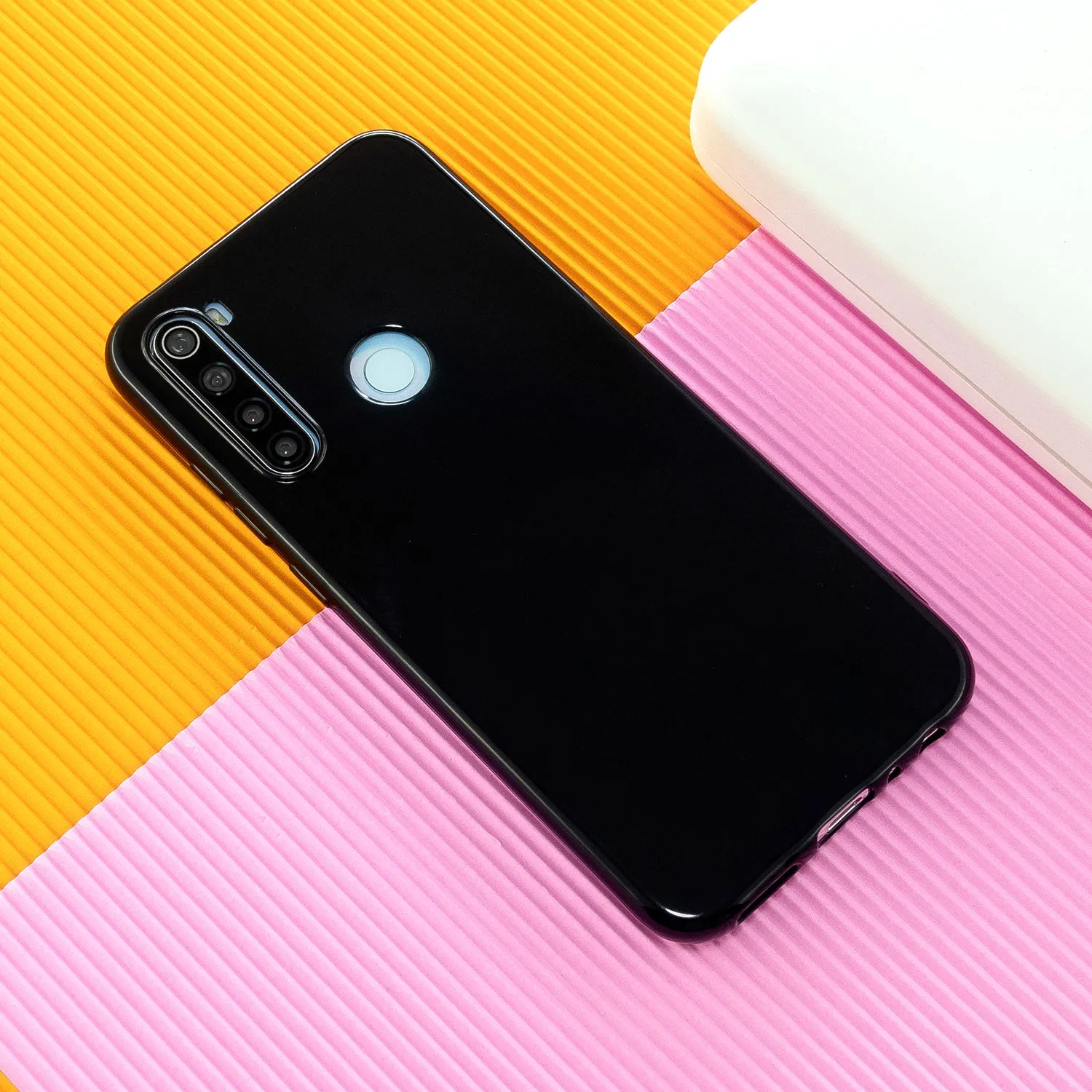 For Redmi Note 8/8 Pro Cellphone Cover Reinforced Soft TPU Phone Case Anti-scratch Full Body Protection Rose red