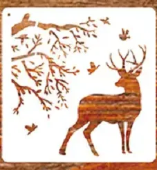 Forest Deer Stencils