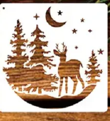 Forest Deer Stencils