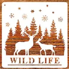 Forest Deer Stencils
