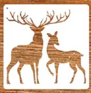Forest Deer Stencils