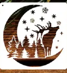 Forest Deer Stencils