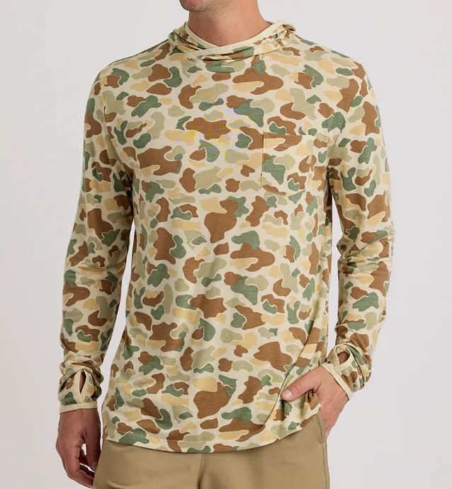 Free Fly Bamboo Lightweight Hoodie - Vintage Camo