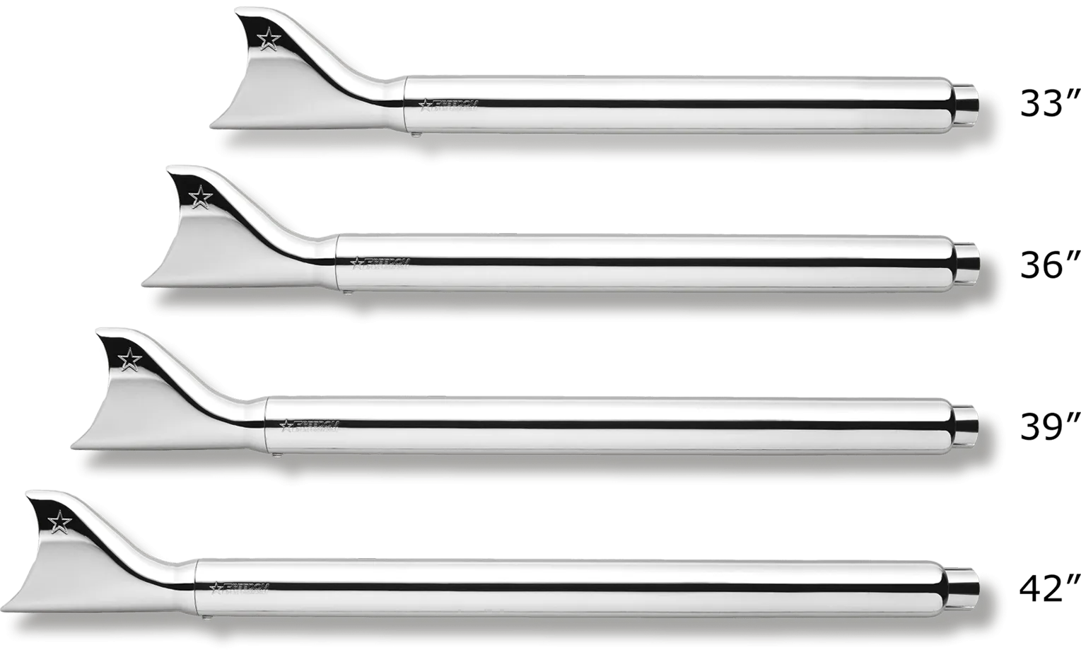 Freedom Performance HD00022 Sharktail 2 1/8in. Slip-On - 32in. - Chrome