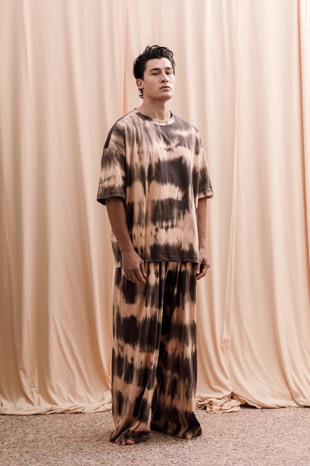 Gado Pants Tie-Dye Brown