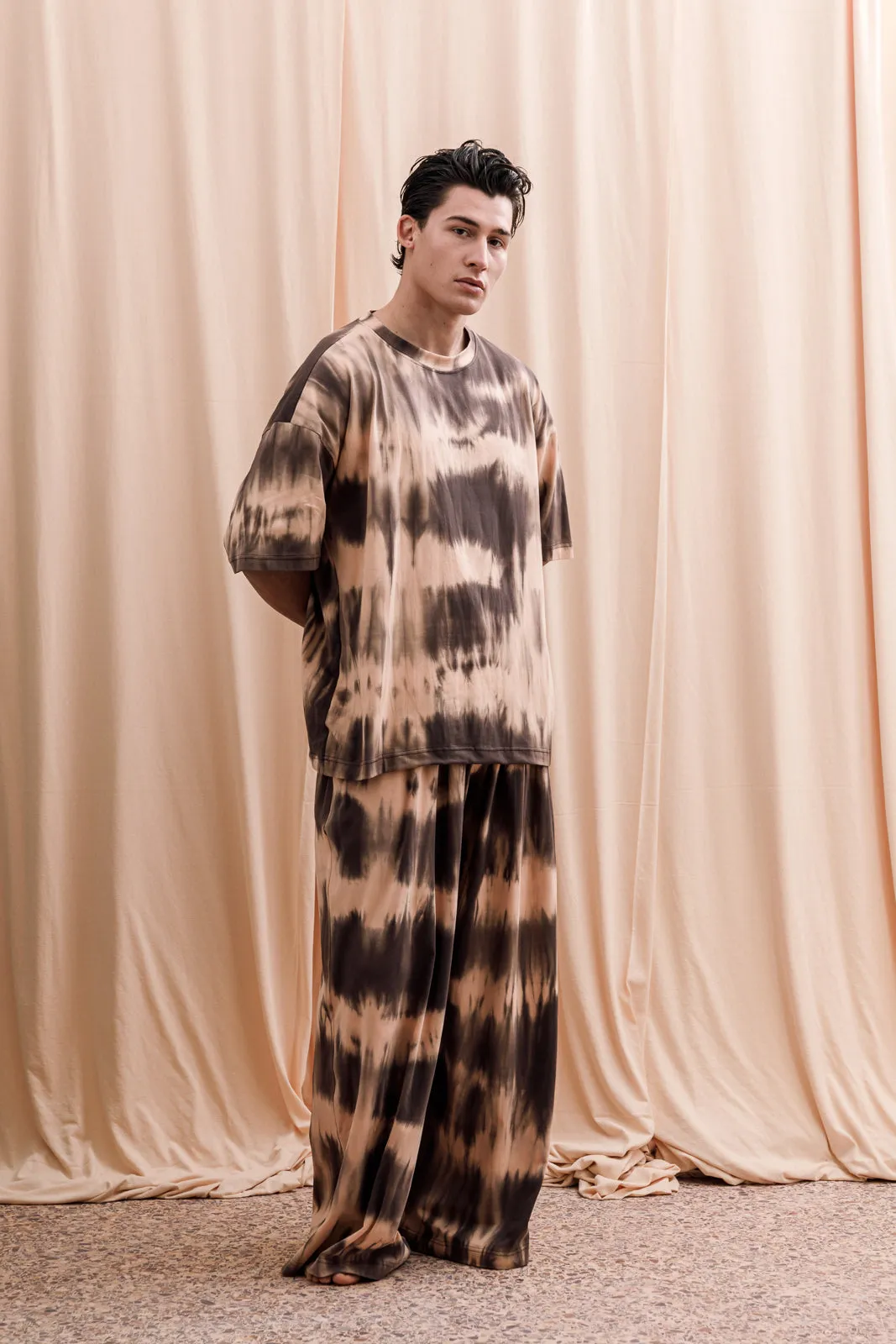 Gado Pants Tie-Dye Brown