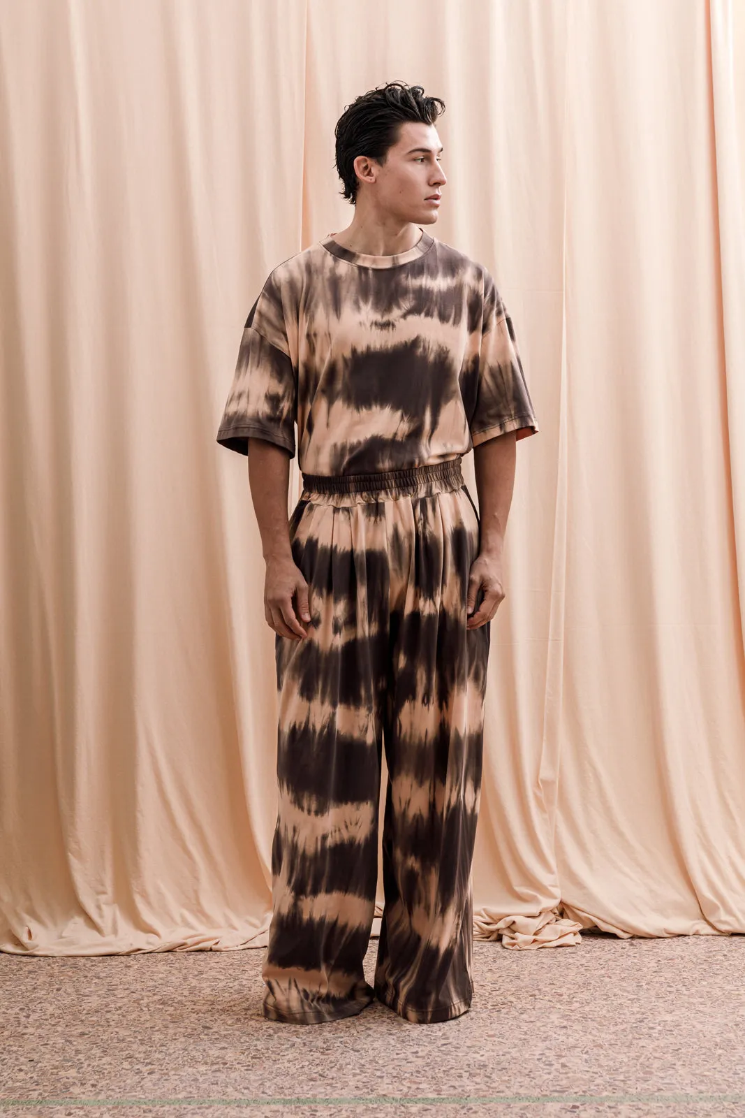 Gado Pants Tie-Dye Brown